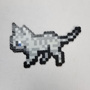 Grey Cat Walking (Zelda Minish Cap) Perler Bead Pixel Art